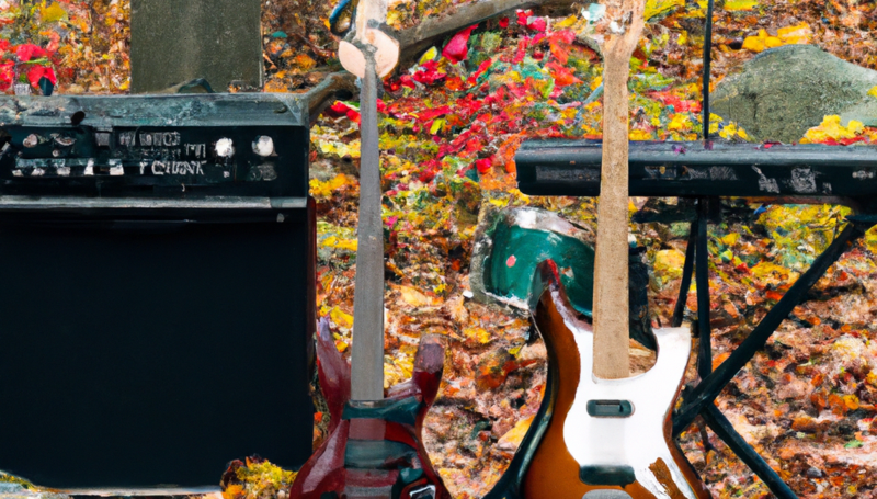 Fall Scene with Rock Instruments