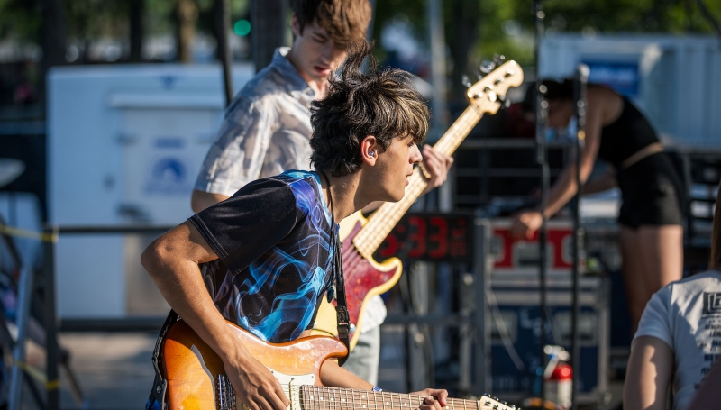 School of Rock students performing at Lollapalooza