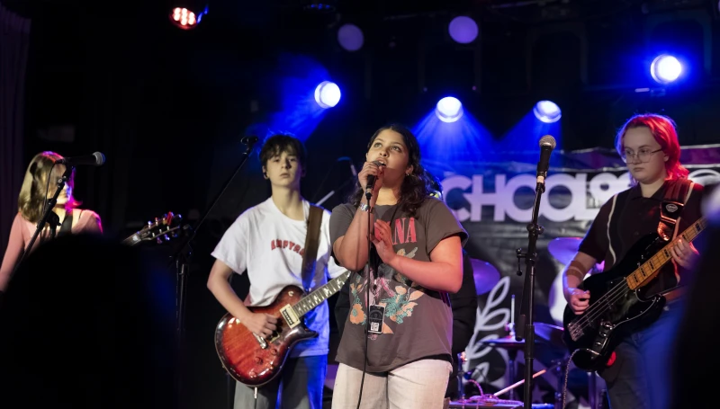 School of Rock Buckhead students learning music and performing together in Atlanta