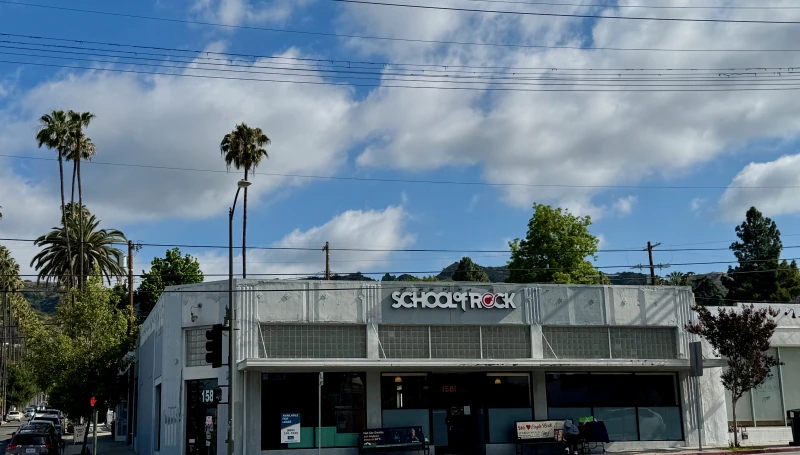 School of Rock Eagle Rock under construction at 1581 Colorado Blvd, Los Angeles