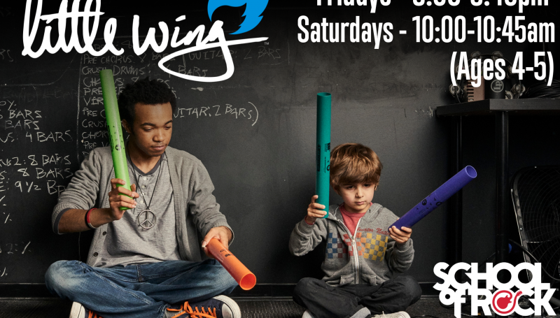 Music teacher and child playing with boom whackers