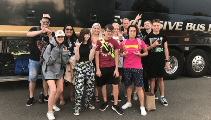 School of Rock Eden Prairie students playing at Summerfest 2019.