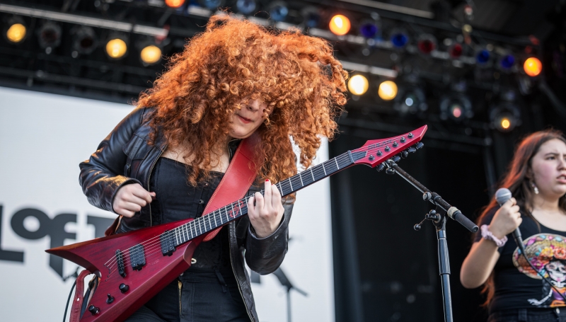 School of Rock Students Performing on Stage