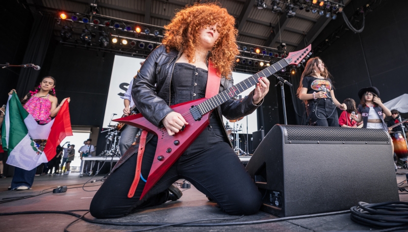 School of Rock Students Performing on Stage