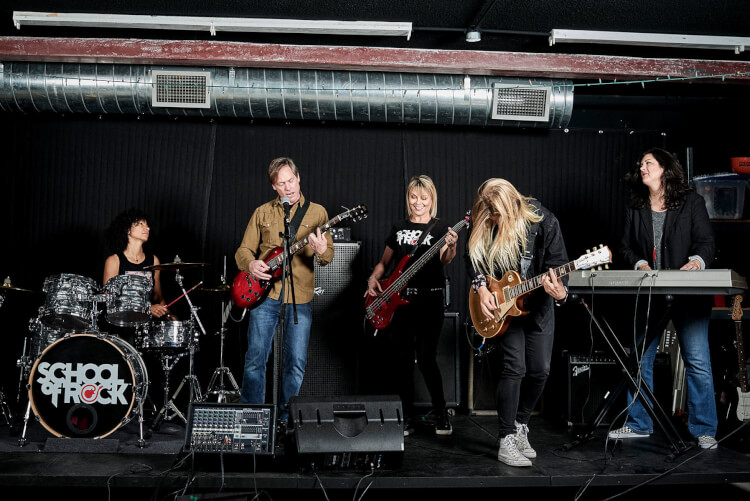 School of Rock teaches music lessons for adults