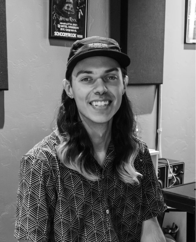 Drum Teacher, Keyboard + Piano Teacher Jordan Tiger